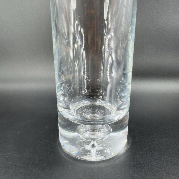 Heavy Crystal Glass Polish Decanter With Stopper Glass Bottle Air Bubble Bottom - Picture 15 of 16